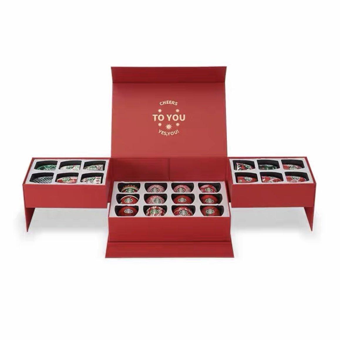 Starbucks 24 Days Countdown Christmas Demitasse Ceramic Cup Gift Box - Ann Ann Starbucks