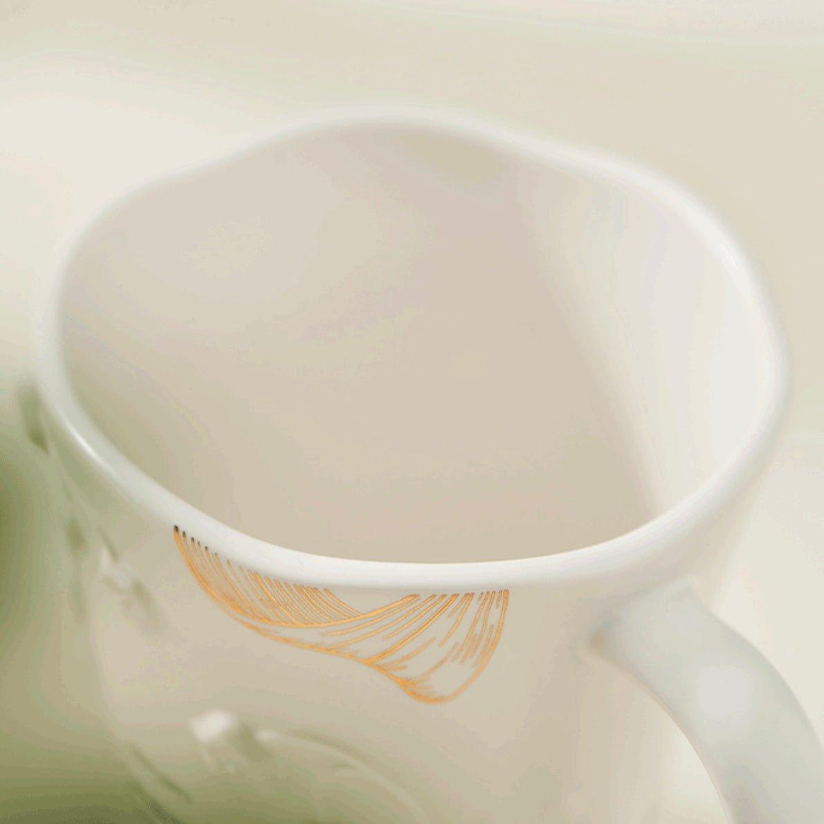 Starbucks 330ml/11oz Graceful Bellflower Crafted Ceramic Mug with Stirrer - Ann Ann Starbucks