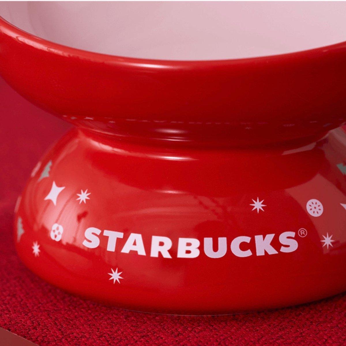 Starbucks 330ml/11oz New Year Exquisite Pet Bowl - Ann Ann Starbucks