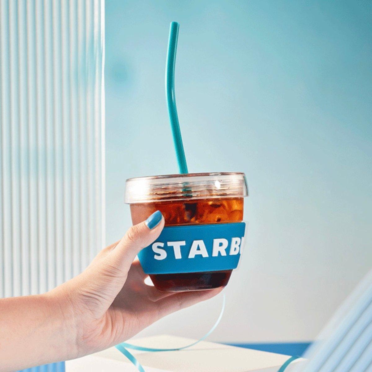 Starbucks 350ml/12oz Blue Plastic Straw Cup - Ann Ann Starbucks