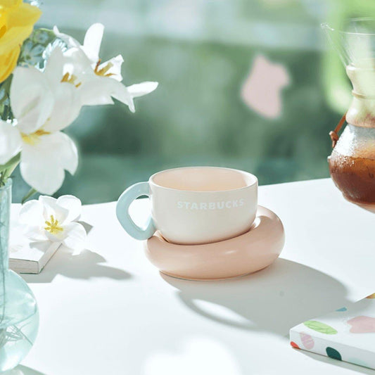 Starbucks 350ml/12oz Multi-Colour Ceramic Mug and Saucer - Ann Ann Starbucks