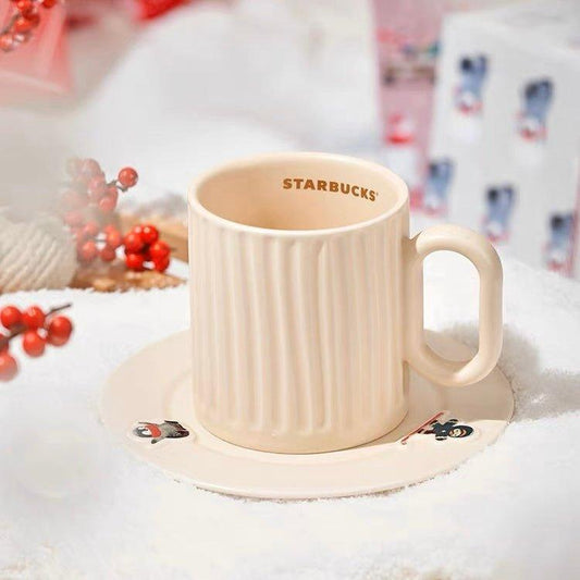 Starbucks 350ml/12oz Winter Minimalistic Ceramic Mug - Ann Ann Starbucks