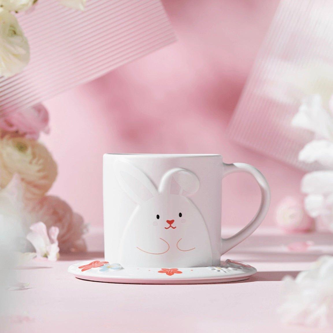 Starbucks 355ml/12oz Bunny in Bushes Ceramic Cup - Ann Ann Starbucks