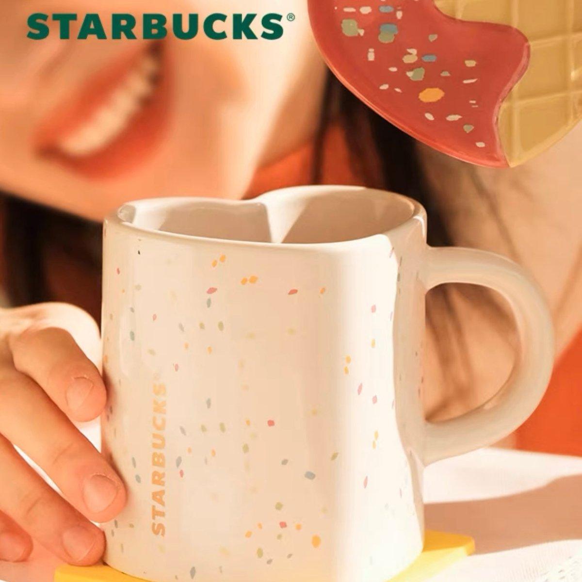 Starbucks 355ml/12oz Ceramic Cup with Hearty Biscuit Cup Cover - Ann Ann Starbucks