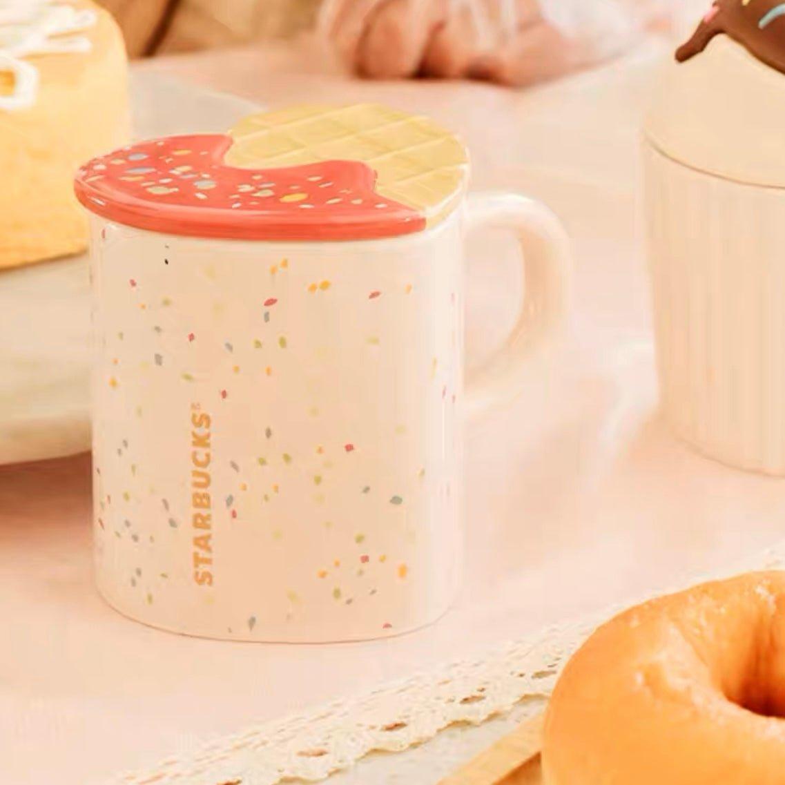 Starbucks 355ml/12oz Ceramic Cup with Hearty Biscuit Cup Cover - Ann Ann Starbucks