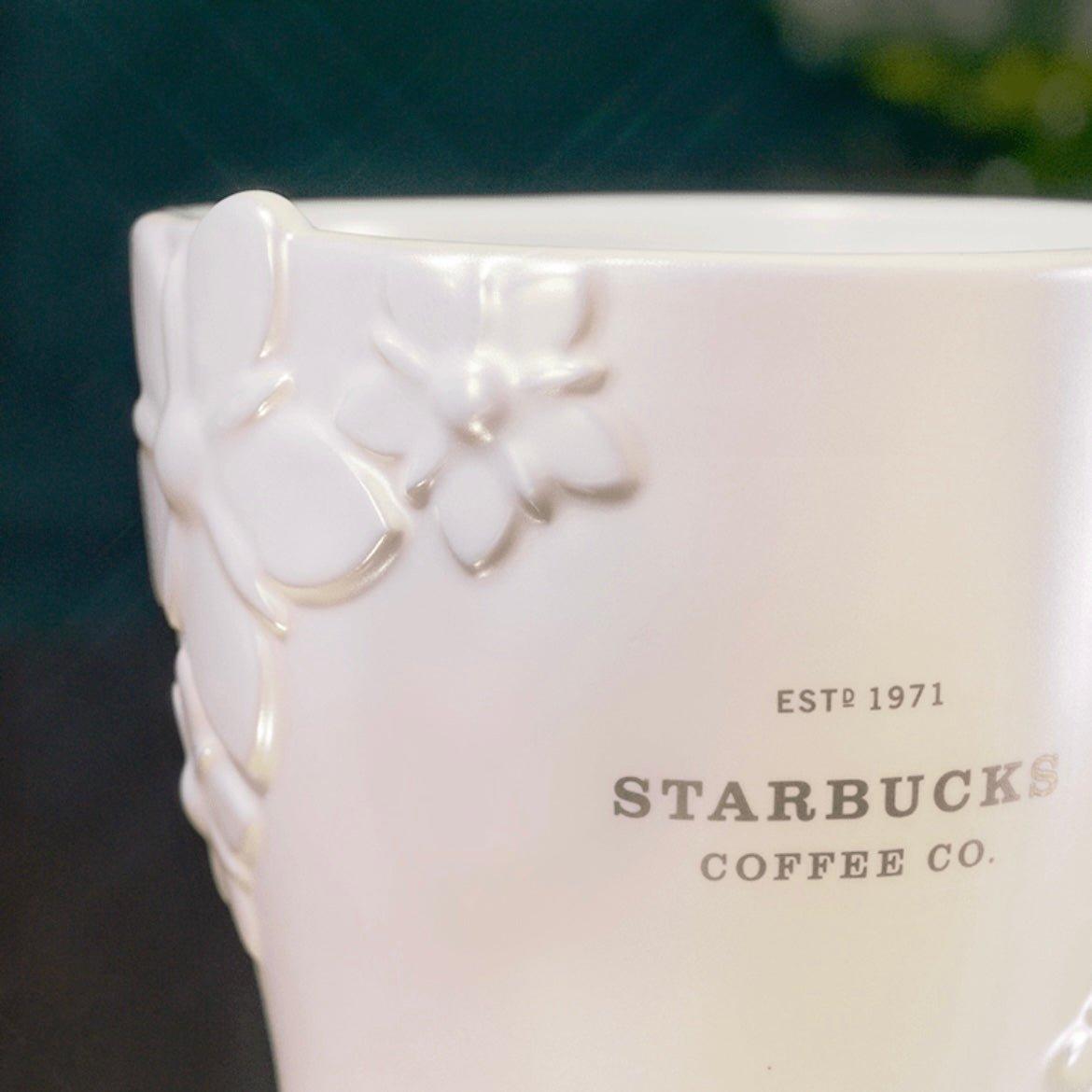 Starbucks 355ml/12oz Coffee Flower Ceramic Cup - Ann Ann Starbucks