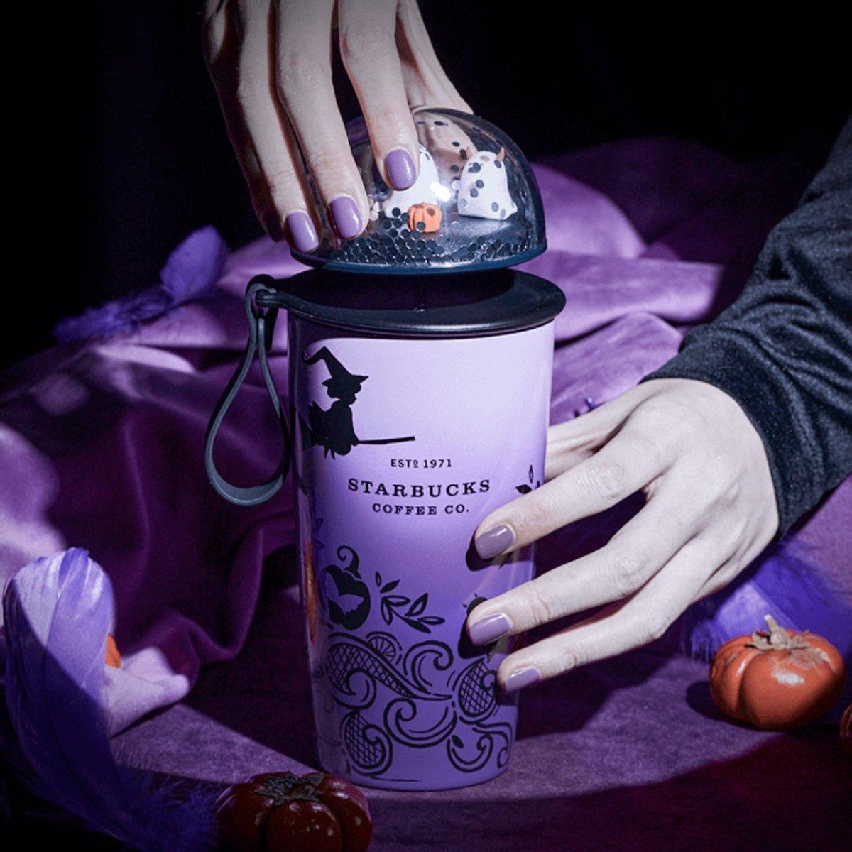 Starbucks 355ml/12oz Halloween Masquerade Stainless Steel Dome Cup - Ann Ann Starbucks