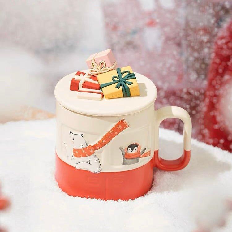 Starbucks 355ml/12oz Winter Bus Ceramic Cup - Ann Ann Starbucks