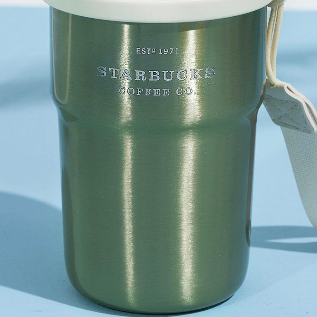 Starbucks 365ml/12oz Stainless Steel Travelling Cup with Strap - Ann Ann Starbucks