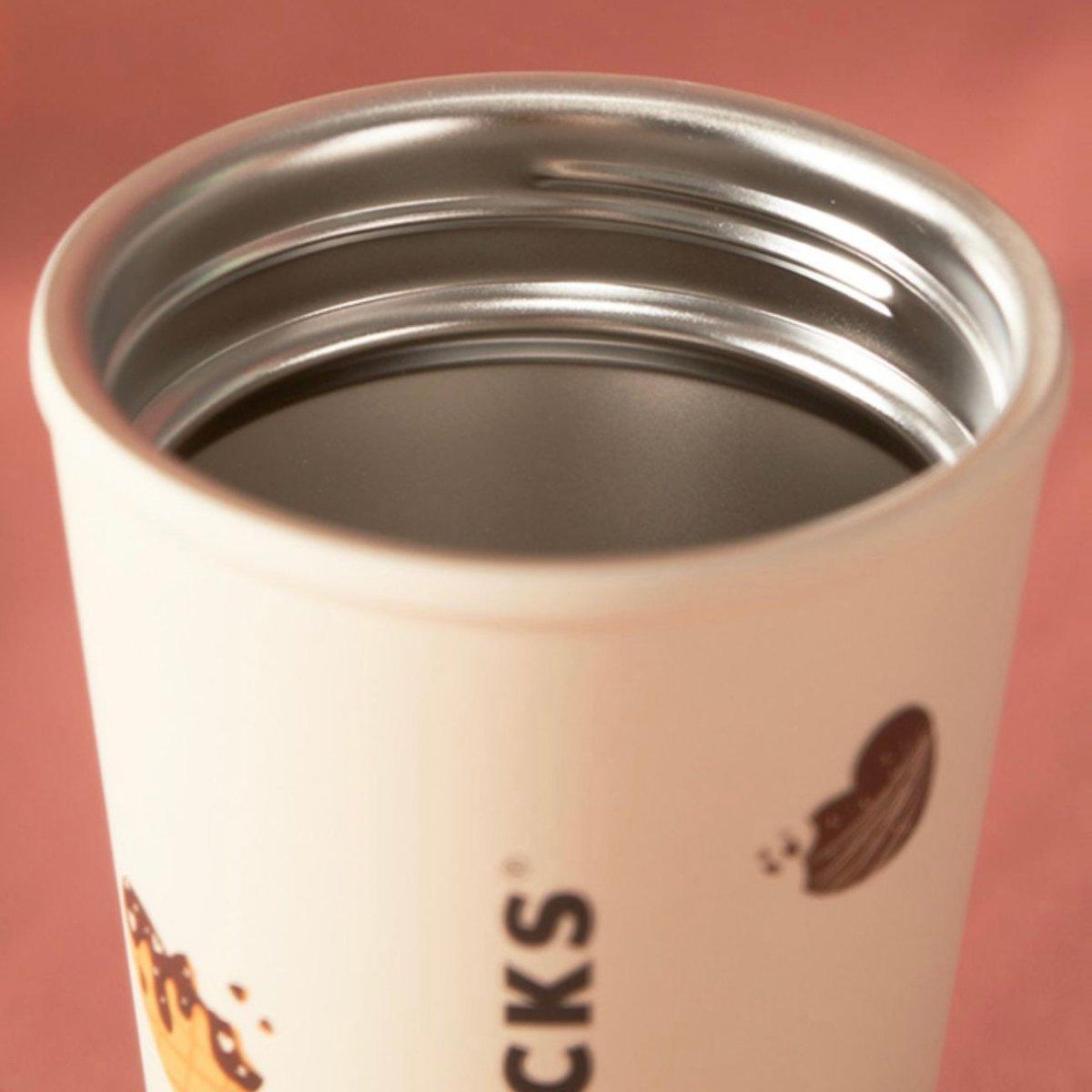 Starbucks 370ml/13oz Lovely Chocolate Travelling Cup with Sleeve - Ann Ann Starbucks