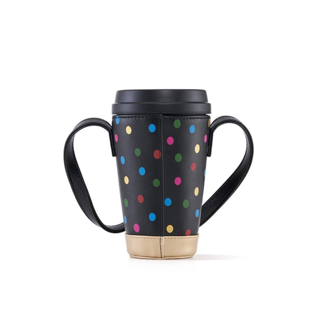 Starbucks 370ml/13oz Polka Dots Stainless Steel Travelling Cup with Sleeve - Ann Ann Starbucks