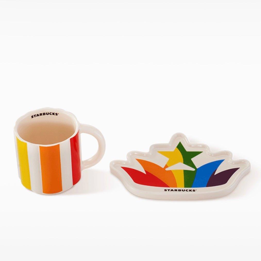 Starbucks 370ml/13oz Pride Love Ceramic Mug with Saucer - Ann Ann Starbucks