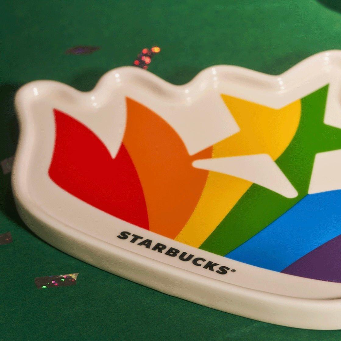 Starbucks 370ml/13oz Pride Love Ceramic Mug with Saucer - Ann Ann Starbucks