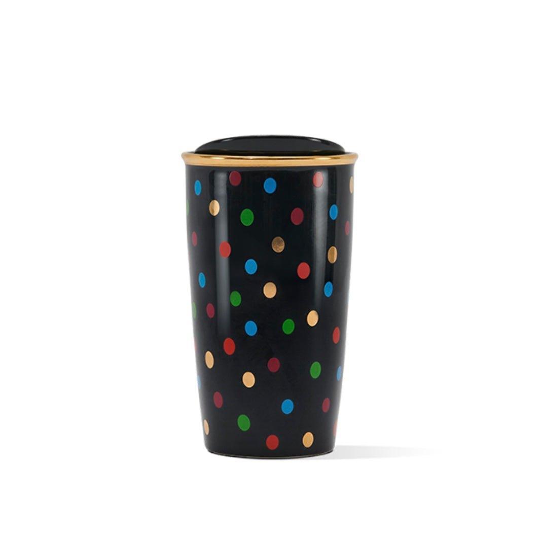 Starbucks 375ml/13oz Kate Spade Polka Dots Doubled-Wall Ceramic Mug - Ann Ann Starbucks