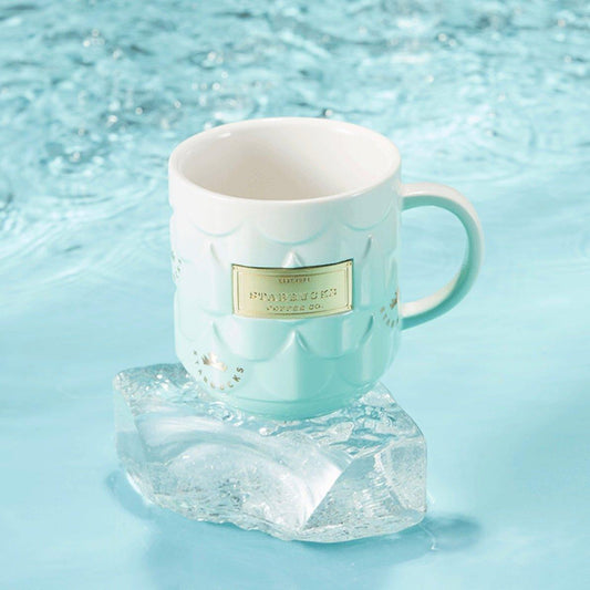 Starbucks 385ml/13oz Anniversary Ocean Blue Gradient Ceramic Mug - Ann Ann Starbucks