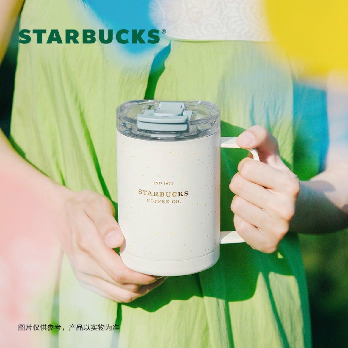 Starbucks 425ml/14oz Minimalistic Stainless Steel Double-Opening Travelling Mug - Ann Ann Starbucks