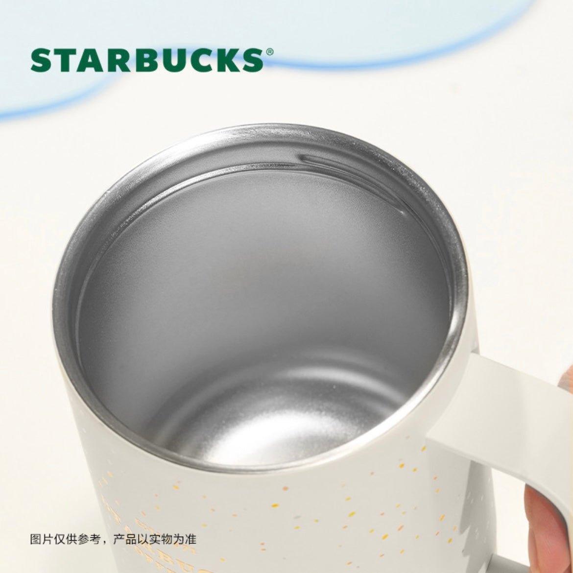 Starbucks 425ml/14oz Minimalistic Stainless Steel Double-Opening Travelling Mug - Ann Ann Starbucks