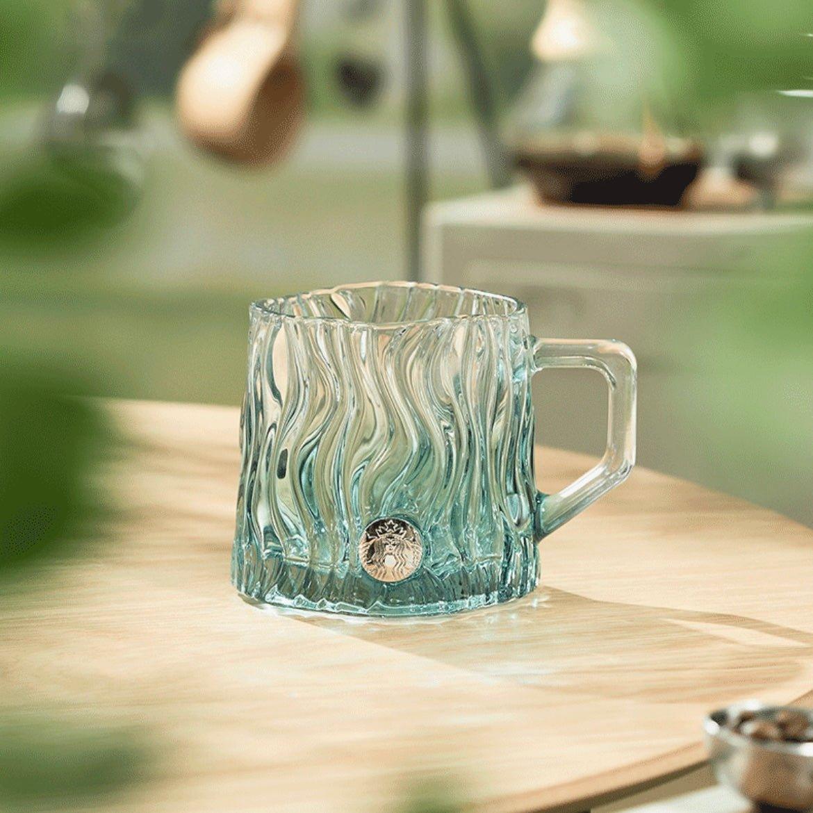 Starbucks 425ml/14oz Mint Green Embossed Logo Glads Cup - Ann Ann Starbucks