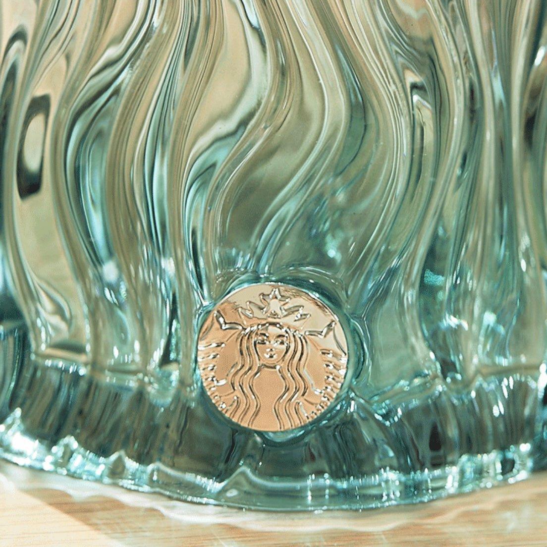 Starbucks 425ml/14oz Mint Green Embossed Logo Glads Cup - Ann Ann Starbucks