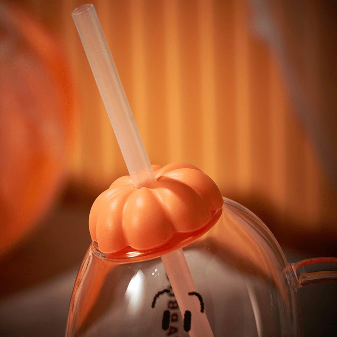 Starbucks 444ml/15oz Pumpkin Ghost Glass Straw Cup - Ann Ann Starbucks