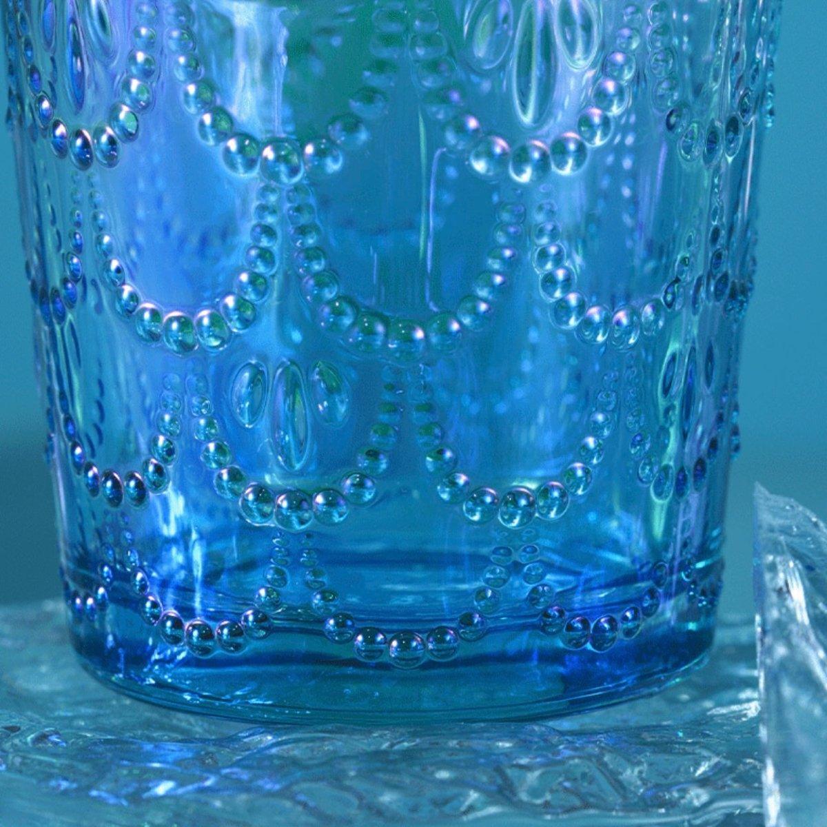 Starbucks 460/15oz Anniversary Ocean Gradient Mermaid Scale Crafted Glass Cup - Ann Ann Starbucks