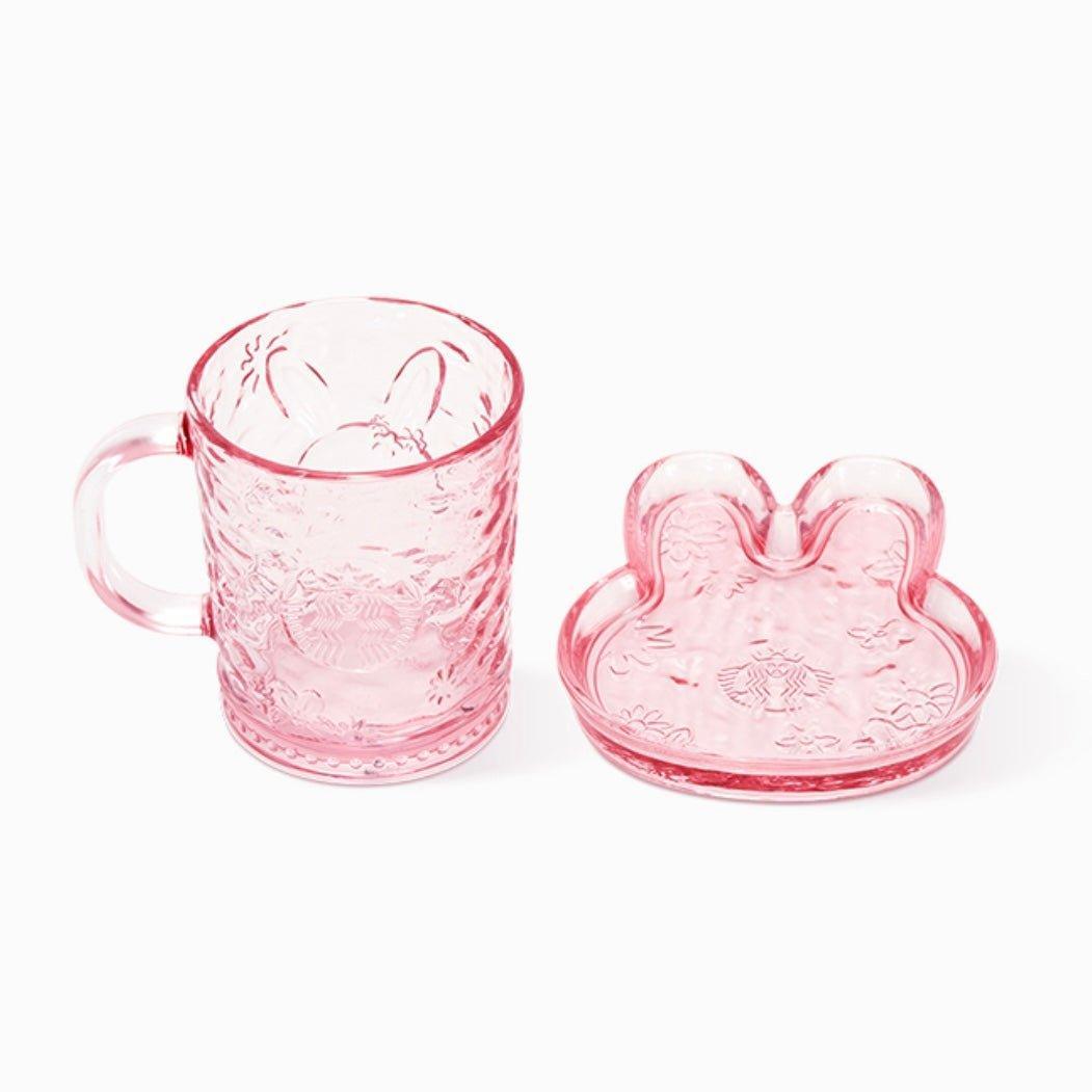 Starbucks 470ml/16oz Bunny Ear Glass Cup Set - Ann Ann Starbucks