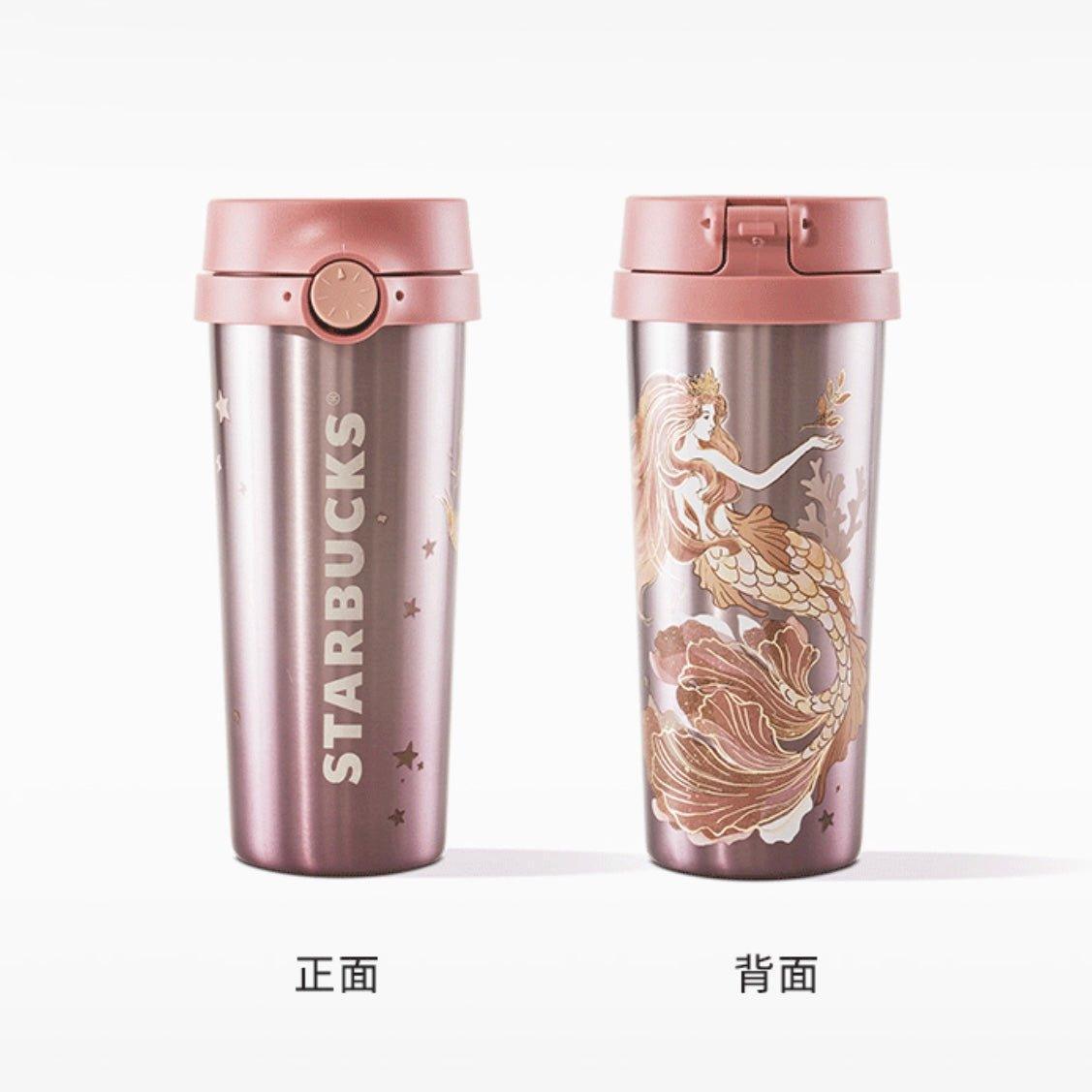 Starbucks 473ml/16oz Anniversary Phantom Pink Mermaid Stainless Steel Tumbler - Ann Ann Starbucks