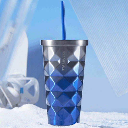 Starbucks 473ml/16oz Blue White Gradient Cold Cup - Ann Ann Starbucks