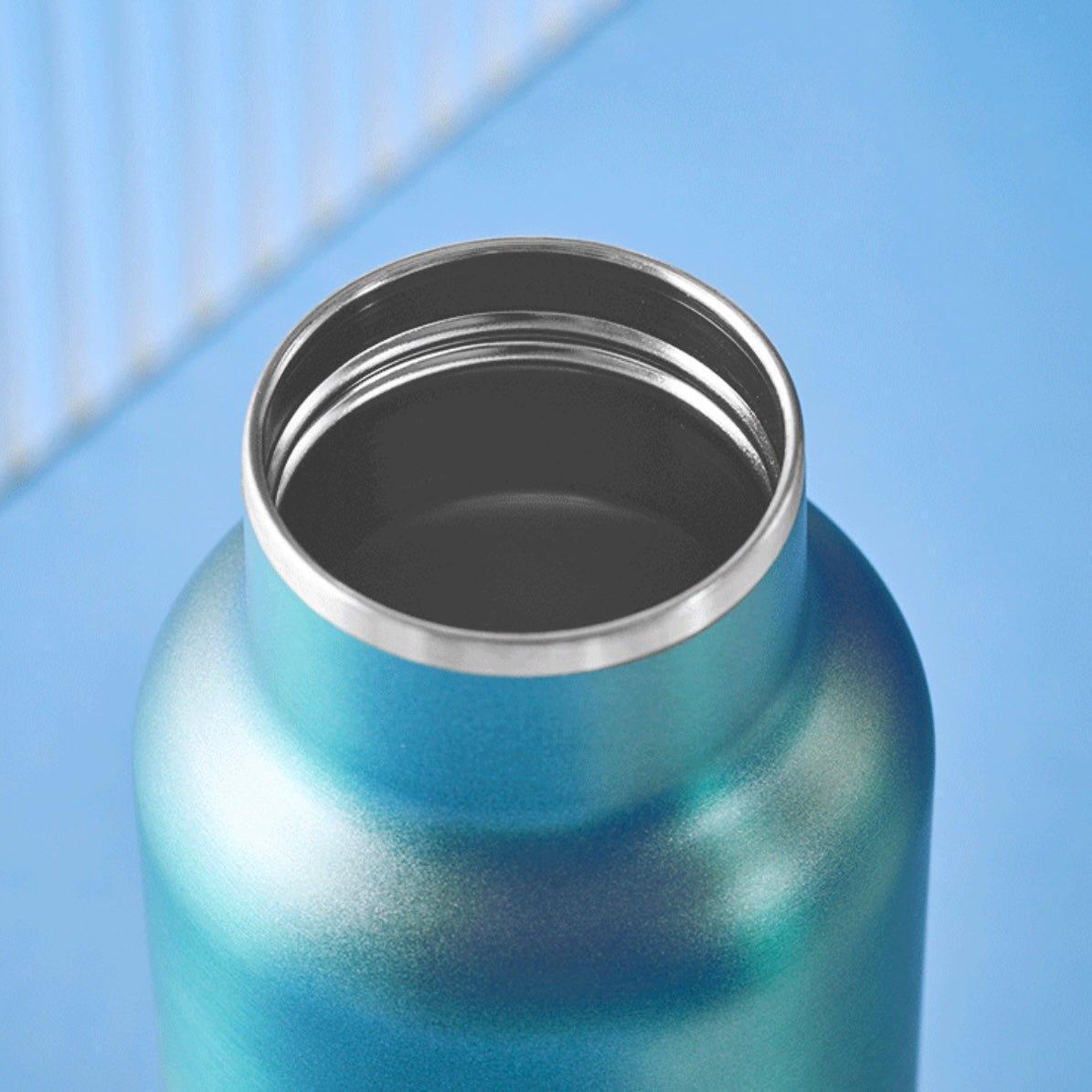 Starbucks 473ml/16oz Gradient Silver-Blue Thermos Bottle - Ann Ann Starbucks