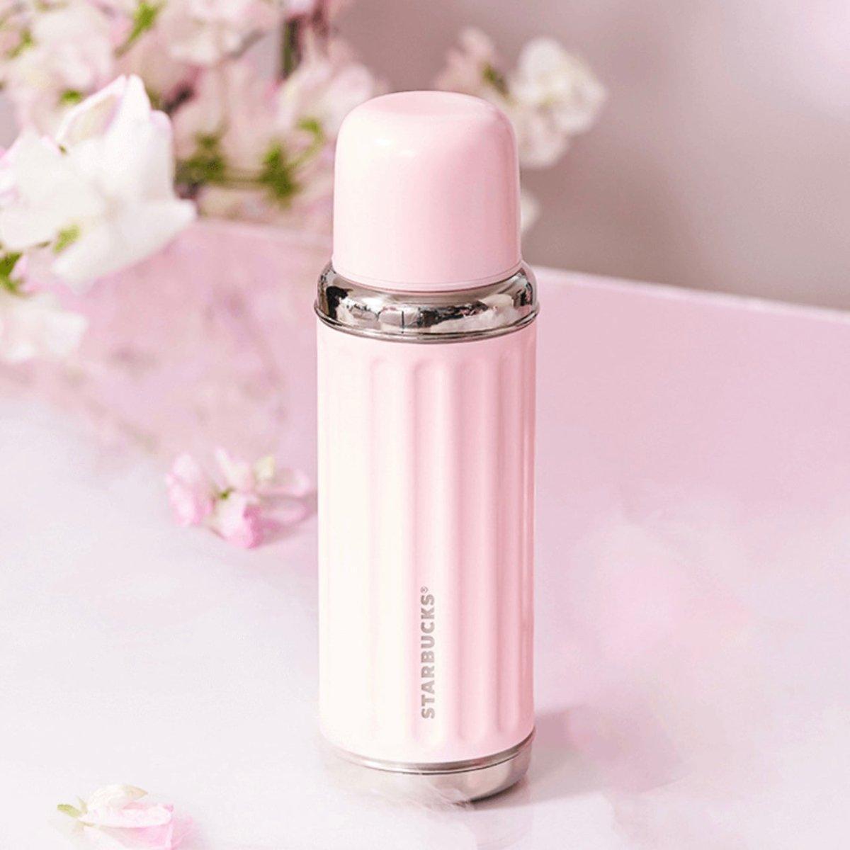 Starbucks 480ml/16oz Sakura Pink Travelling Thermos Bottle - Ann Ann Starbucks