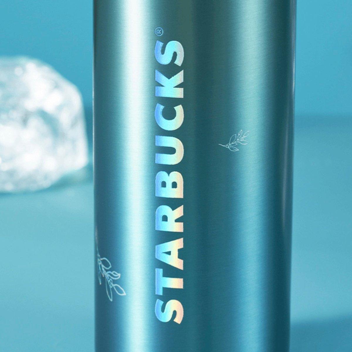 Starbucks 500ml/13oz Anniversary Ocean Green Black Mermaid Goddess Stainless Steel Tumbler - Ann Ann Starbucks