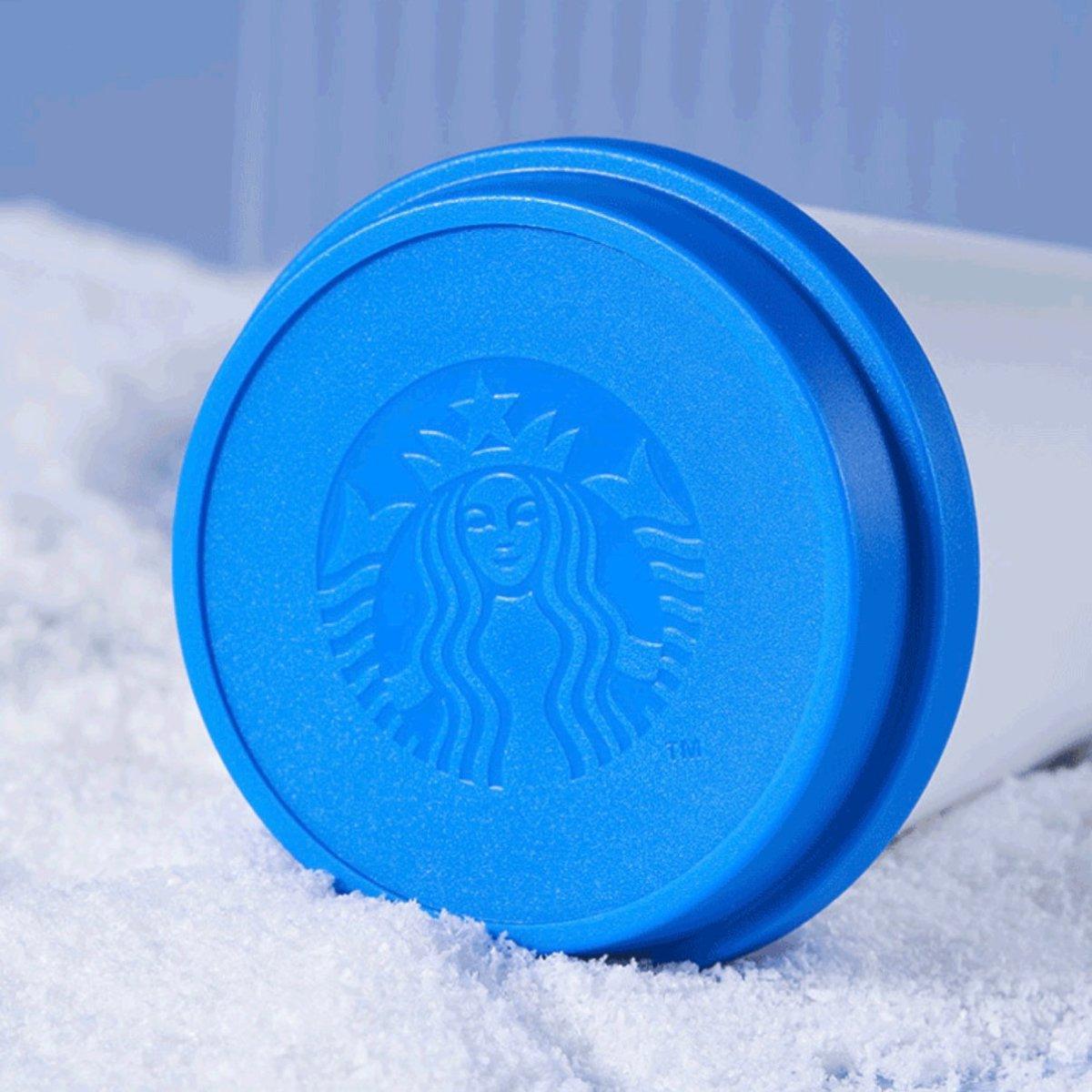 Starbucks 500ml/17oz Blue White Travelling Cup with Logo - Ann Ann Starbucks