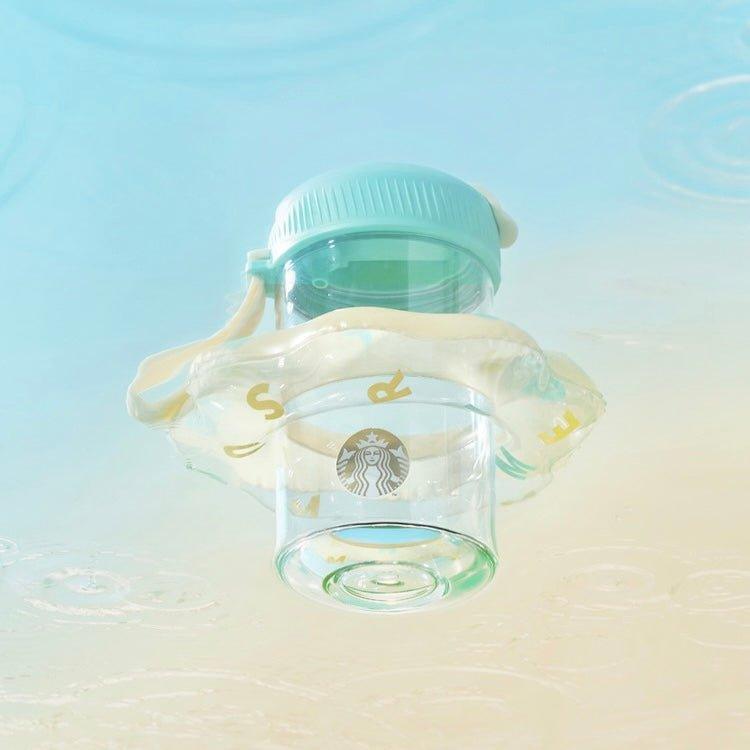 Starbucks 510ml/17oz Double-Opening Plastic Bottle with Mini Swimming Ring - Ann Ann Starbucks