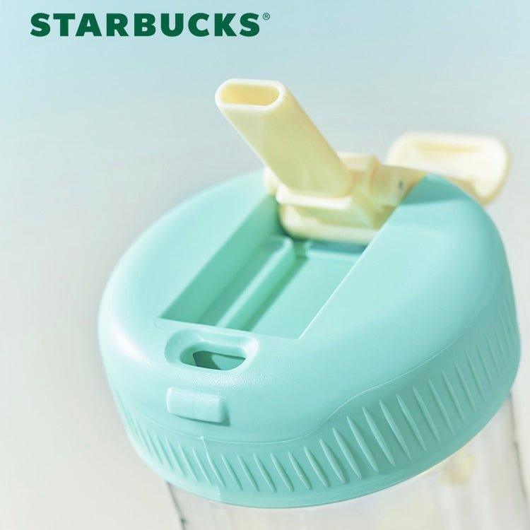 Starbucks 510ml/17oz Double-Opening Plastic Bottle with Mini Swimming Ring - Ann Ann Starbucks