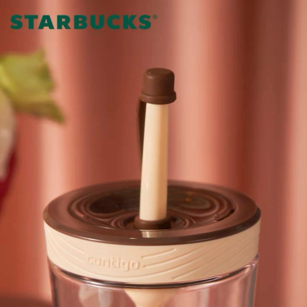 Starbucks 520ml/18oz Chocolate Cake Contigo Cup with Straw - Ann Ann Starbucks