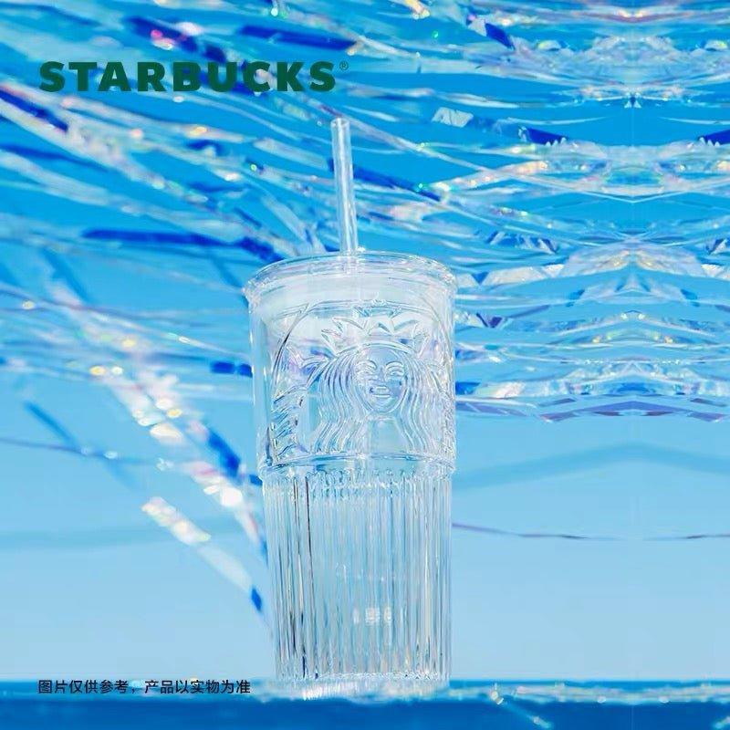 Starbucks 550ml/19oz Goddess of illusion Glass Cup - Ann Ann Starbucks