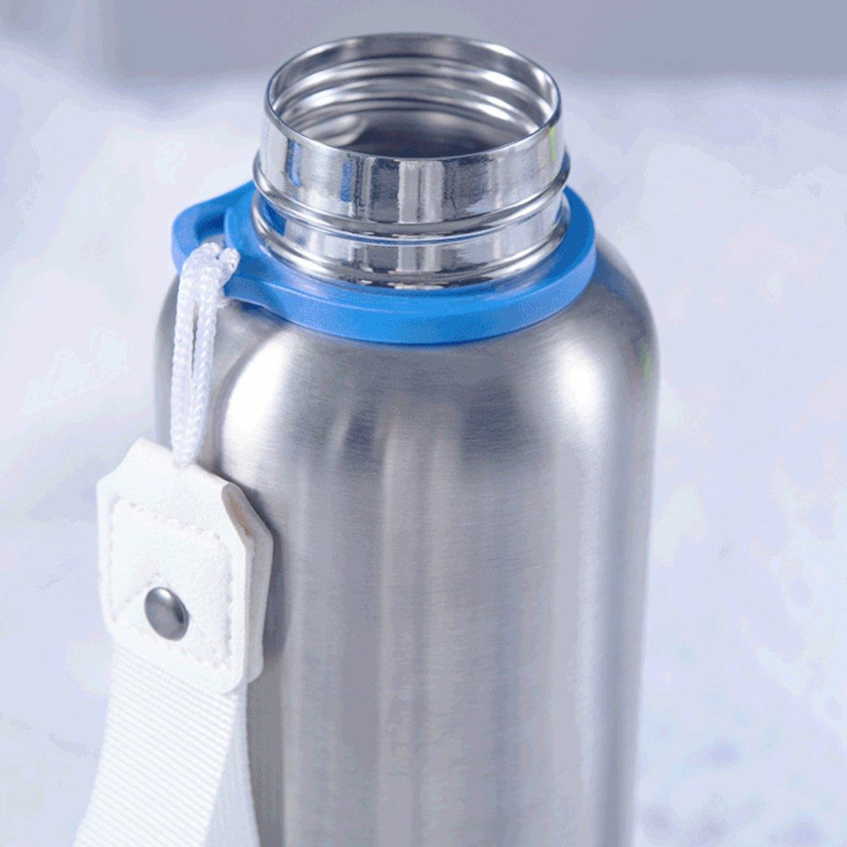 Starbucks 591ml/20oz Blue Silver Stainless Steel Sports Bottle - Ann Ann Starbucks