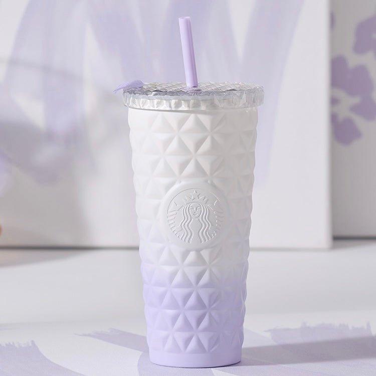 Starbucks 591ml/20oz Gradient Purple Jewelled Straw Cup - Ann Ann Starbucks