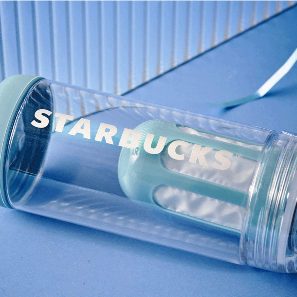 Starbucks 640ml/22oz Blue Cold Extract Plastic Bottle - Ann Ann Starbucks