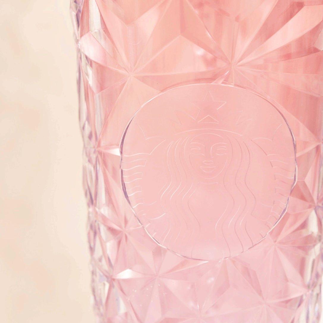 Starbucks 710ml/24oz Gradient Pink Studded Cold Cup - Ann Ann Starbucks