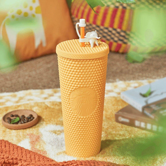 Starbucks 710ml/24oz Yellow Studded Cold Cup - Ann Ann Starbucks