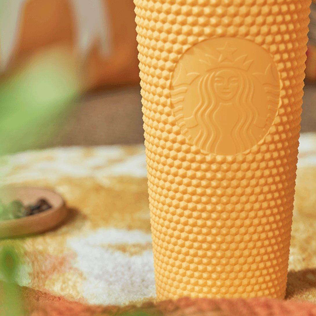 Starbucks 710ml/24oz Yellow Studded Cold Cup - Ann Ann Starbucks