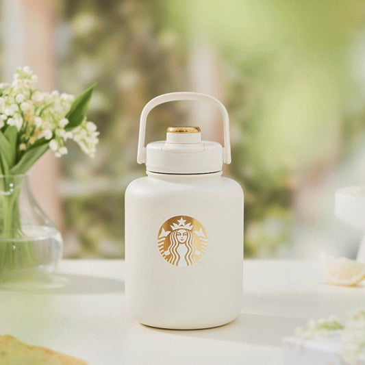 Starbucks 880ml/30oz Graceful Bellflower Stainless Steel Large Volume Bottle - Ann Ann Starbucks