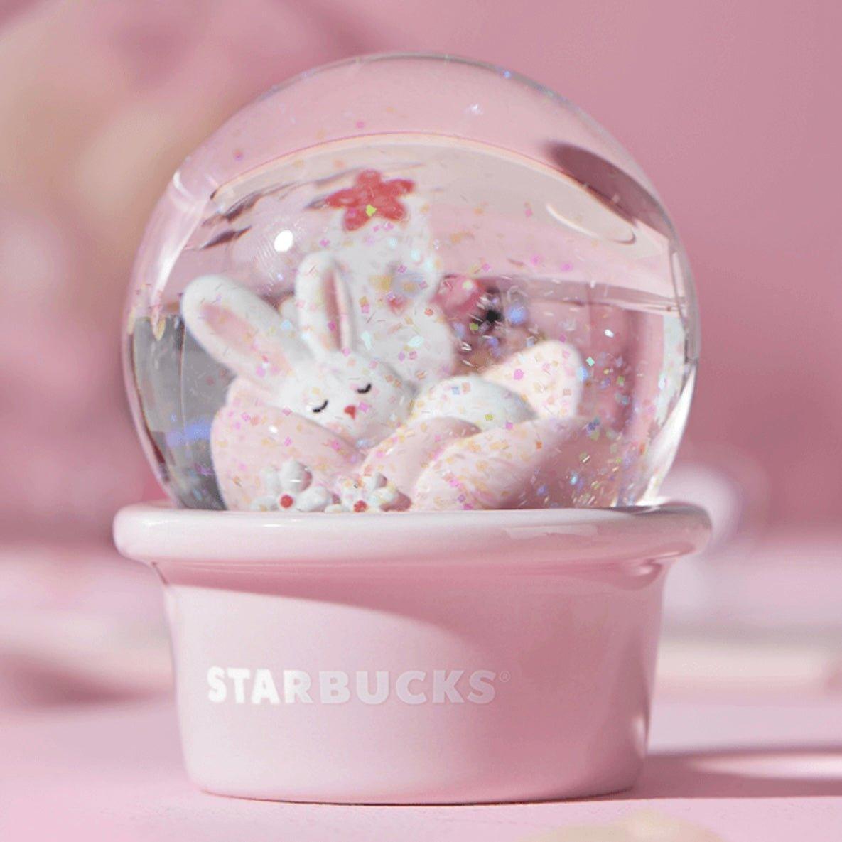 Starbucks 89ml/3oz Bunny Globe Ceramic Cup with Saucer - Ann Ann Starbucks