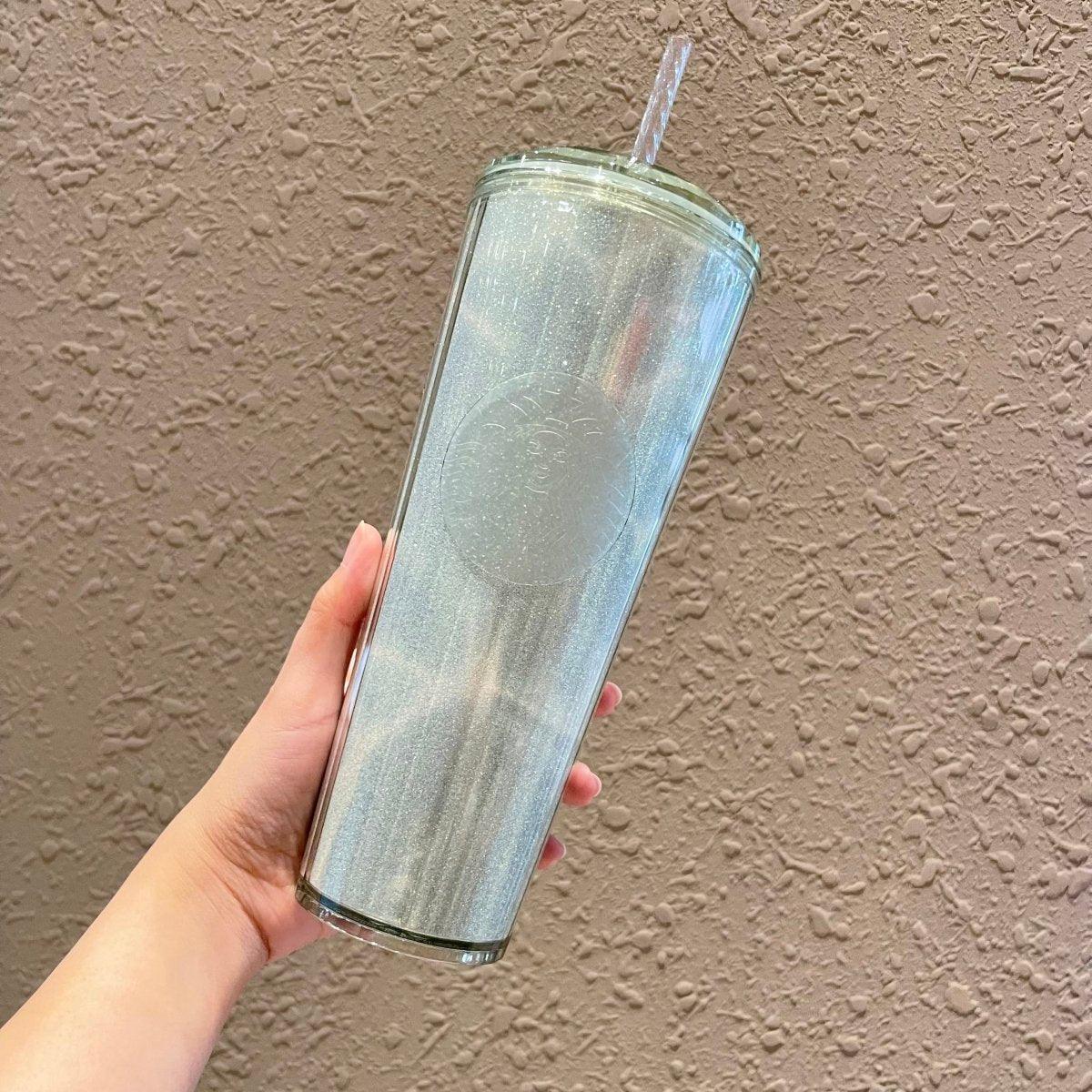 Starbucks China 2022 Green Marble Glitter Dome 24oz Straw Cup Tumbler - Ann Ann Starbucks