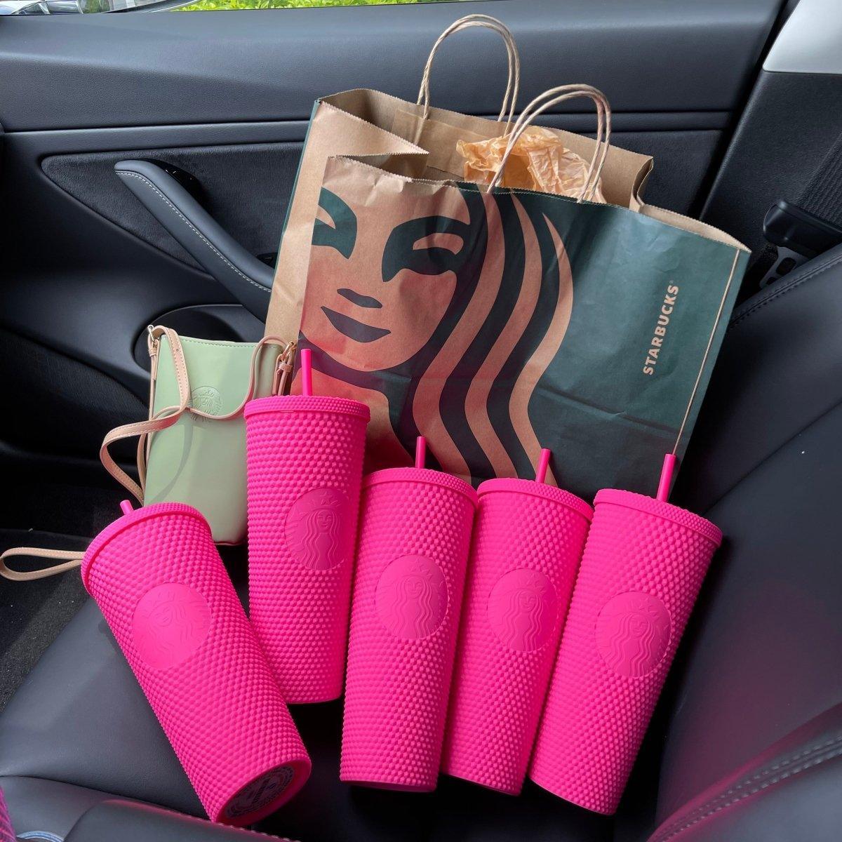 Starbucks China Barbie Pink Studded Tumbler Cup - Ann Ann Starbucks