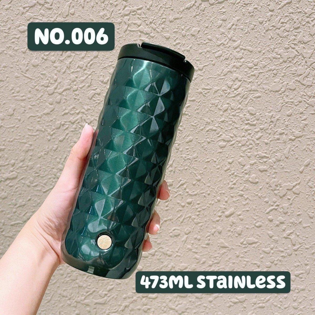 Starbucks China Dark Green Goddess Gold Stainless Tumbler - Ann Ann Starbucks