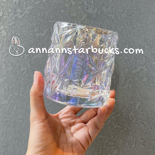 Starbucks China Iridescent Diamond Whiskey Glass Cup - Ann Ann Starbucks