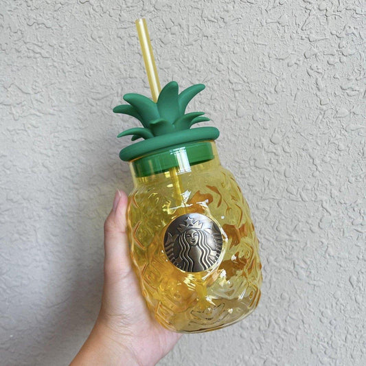 Starbucks China Pineapple Glass Cup (Summer Jungle 2021 Edition) - Ann Ann Starbucks