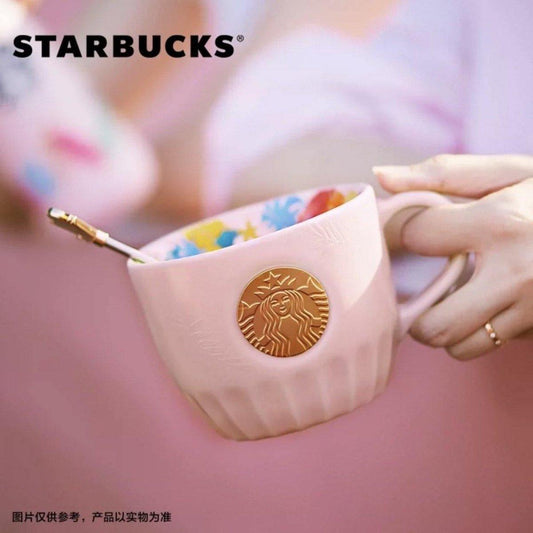 Starbucks China Pink Ceramic Mug (Bright Summer) - Ann Ann Starbucks